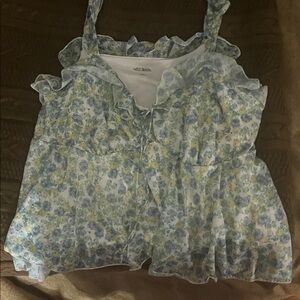 Wild Fable Floral Camisole - Blue and Yellow